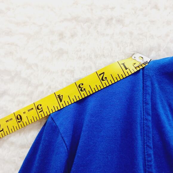 Kimono Chaus Open Cardigan Royal Sharkbite Drape Whimsycore Fairy Coastal Size L - Picture 8 of 15